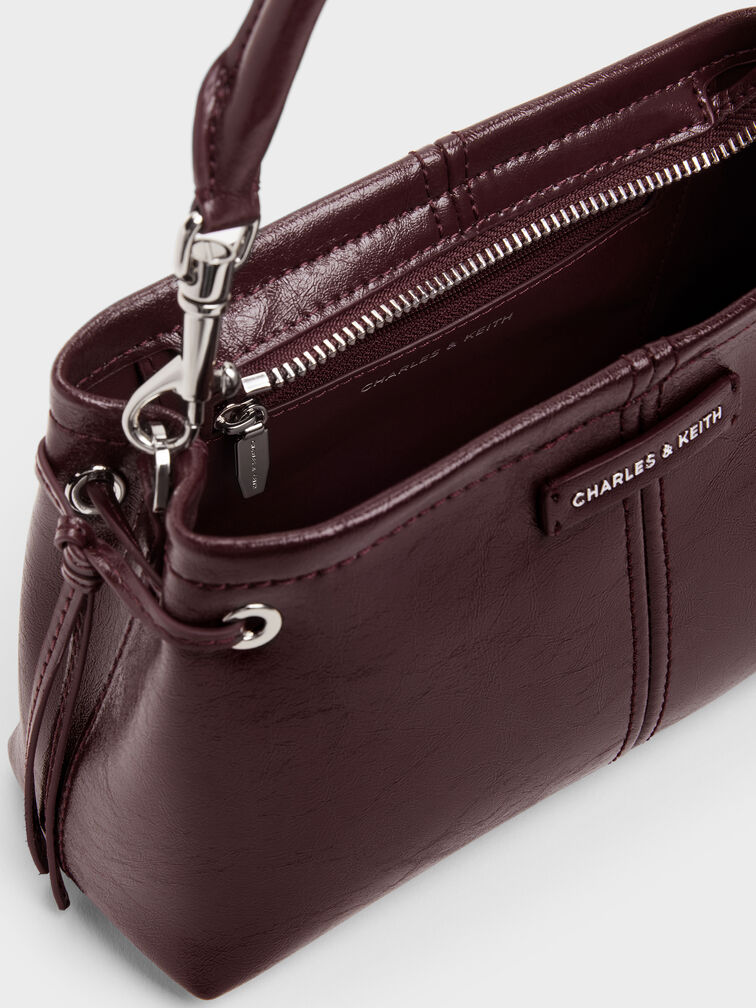 Tas Top Handle Noane, Wineberry Red, hi-res
