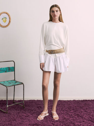 Sandal Toe-Ring Wavy Arden, Chalk, hi-res