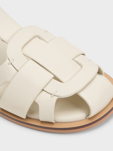 Sandal Caged T-Bar Easley, Chalk, hi-res