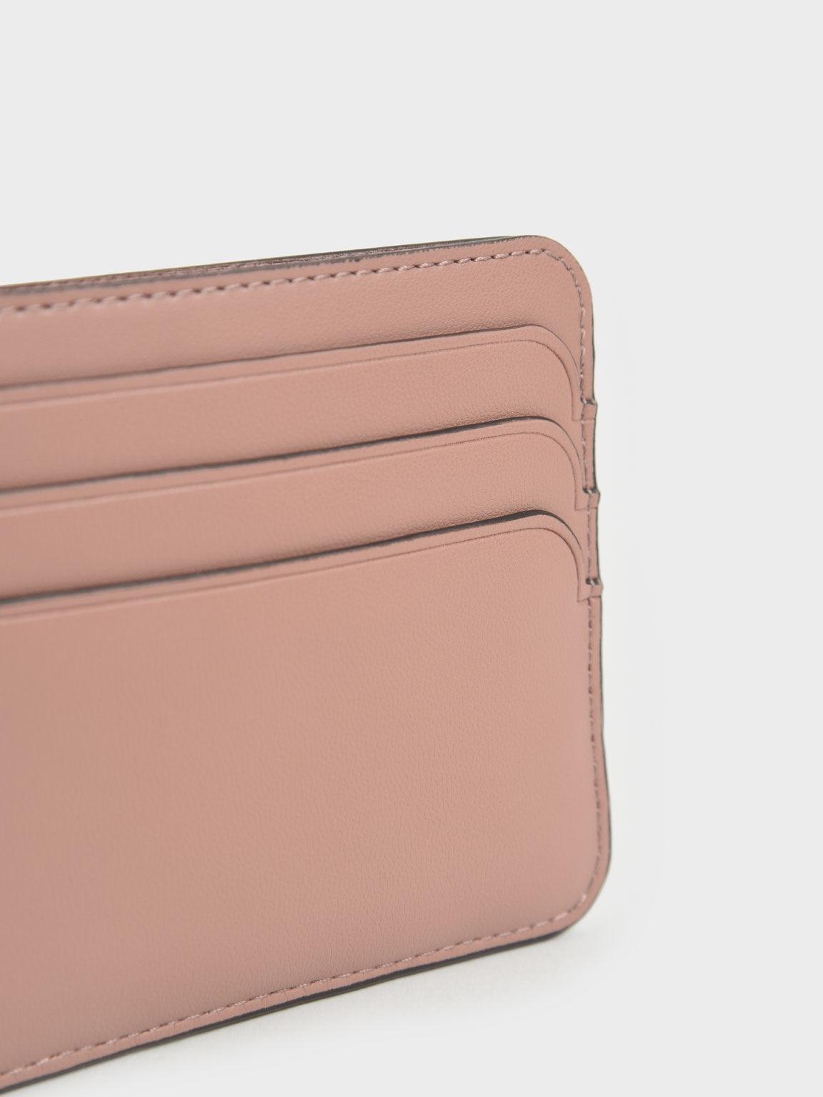 Cleo Quilted Card Holder, Blush, hi-res