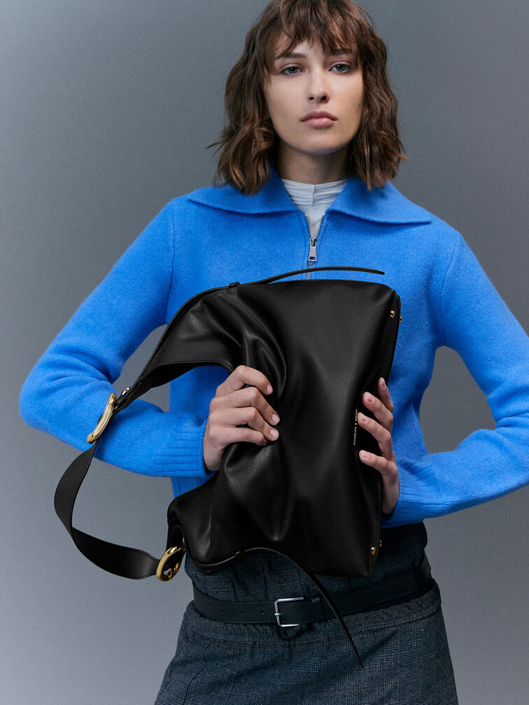 Tas Hobo Aislin, Black, hi-res