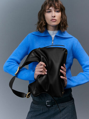 Tas Hobo Aislin, Black, hi-res