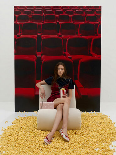 Dompet Panjang Chain-Handle Quilted Paffuto, Soft Pink, hi-res