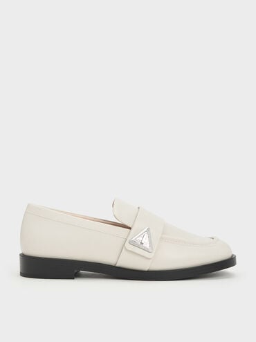 Trice Metallic Accent Loafers, Chalk, hi-res
