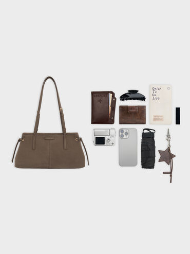 Tas Bahu Elongated-Handle Noane, Stone Grey, hi-res