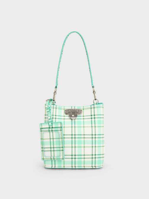 Alcott Checkered Bucket Bag, Multi, hi-res
