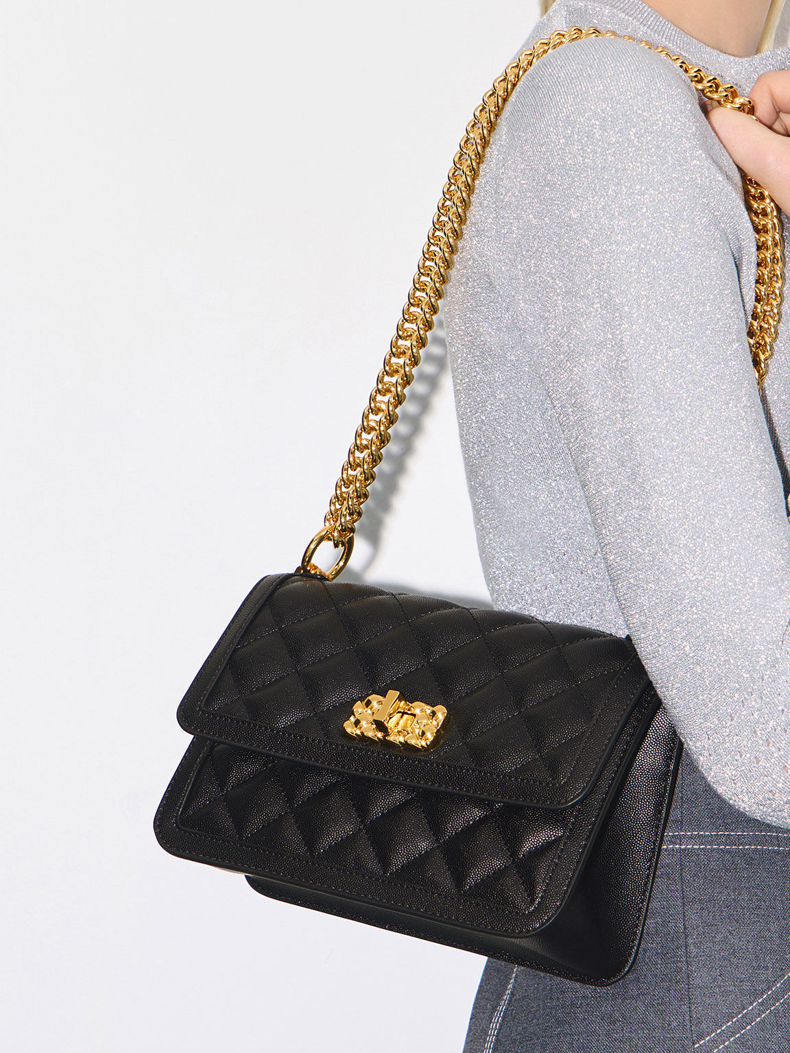 Quilted chain handbag new arrivals