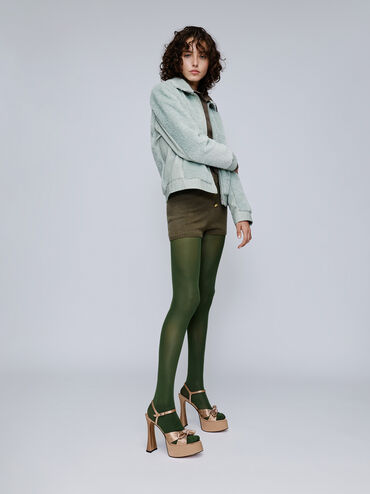 Jayce Crystal Platform Sandals, Nude, hi-res