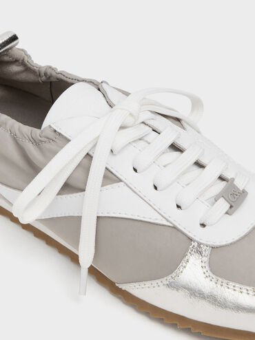 Jace Metallic Sneakers, Silver, hi-res