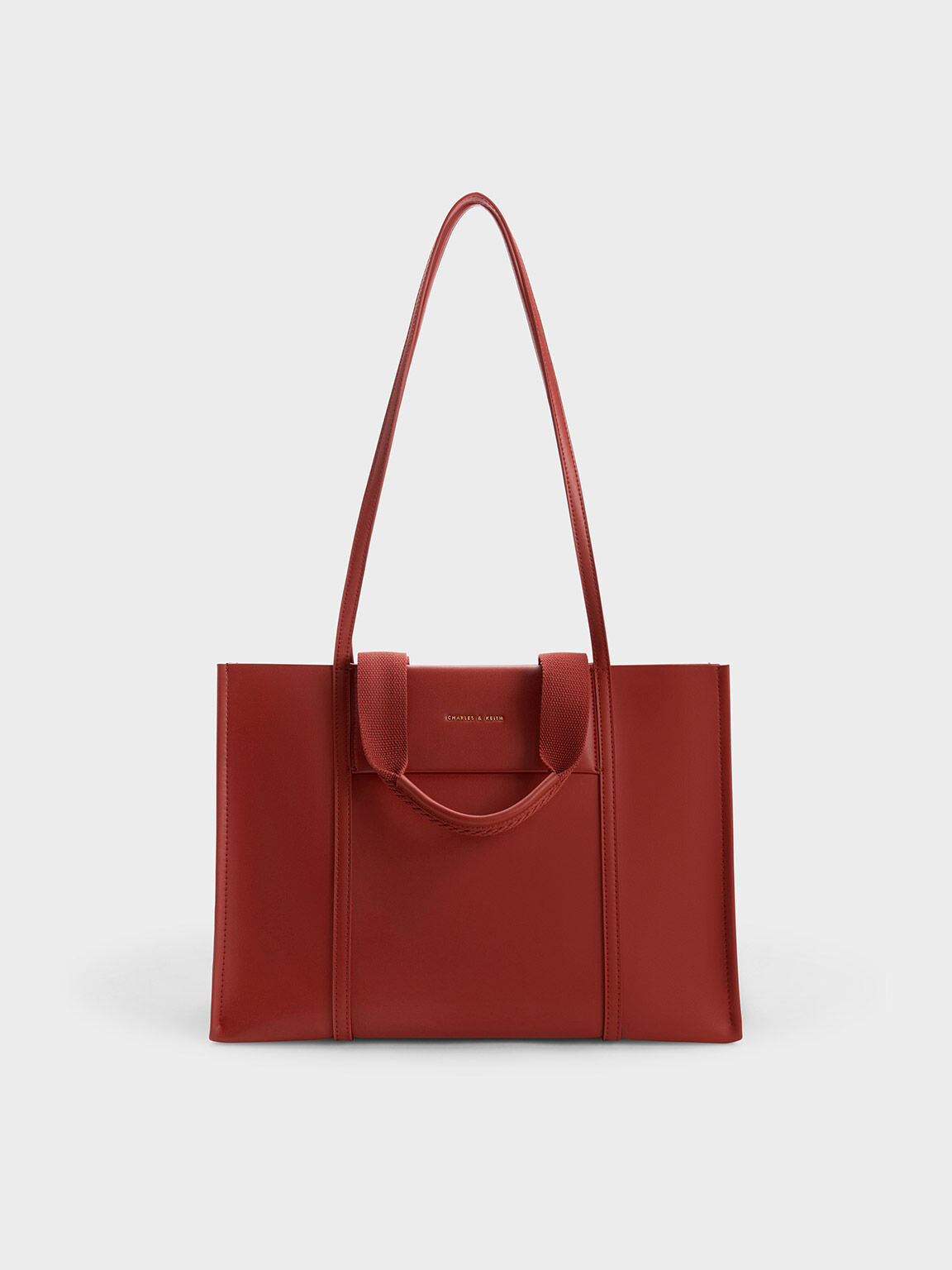 Brick Tas Tote Bag Shalia Large Double Handle CHARLES KEITH ID