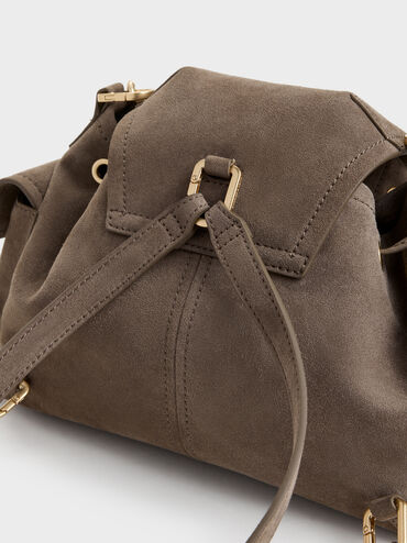 Tas Bucket Side-Pocket Noane, Stone Grey, hi-res