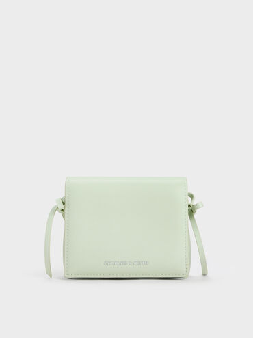 Dompet Kecil Bow Hazel, Mint Green, hi-res