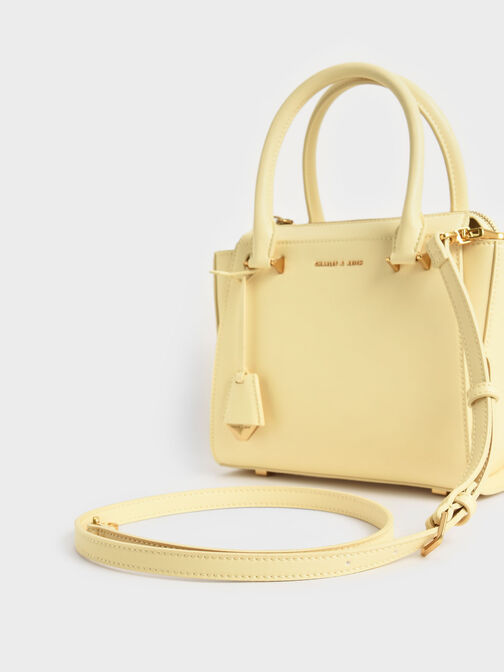 Tas Tote Trapeze Double Handle, Butter, hi-res