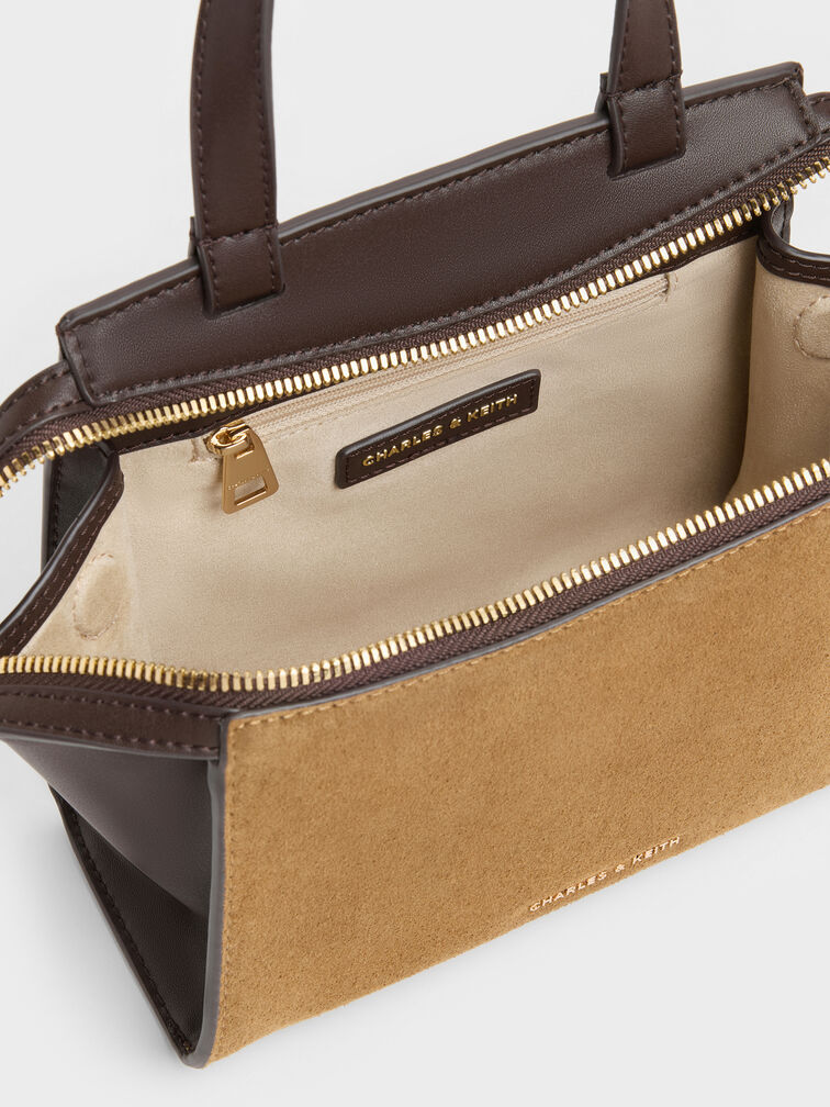 Tas Top Handle Pansy Trapeze Two-Tone, Sahara Sand, hi-res