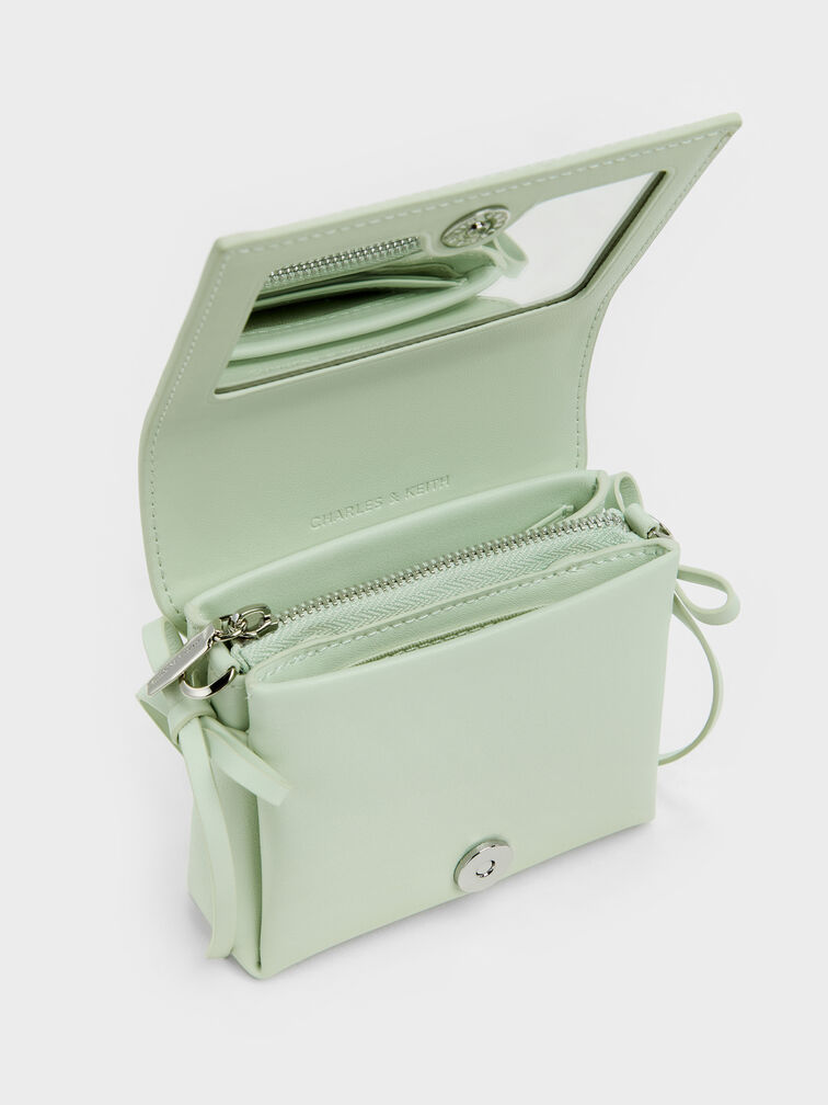 Dompet Kecil Bow Hazel, Mint Green, hi-res
