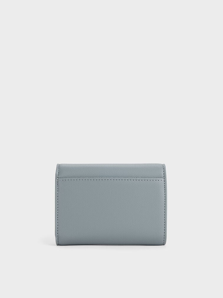 Dompet Flap Curved Briony, Smoky Blue, hi-res