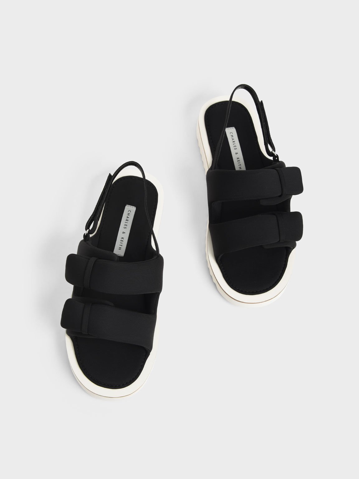 Recycled Polyester Sports Sandals, Black, hi-res