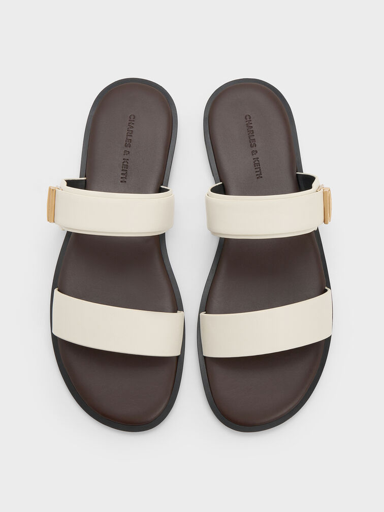 Sandal Double-Strap Dove, White, hi-res
