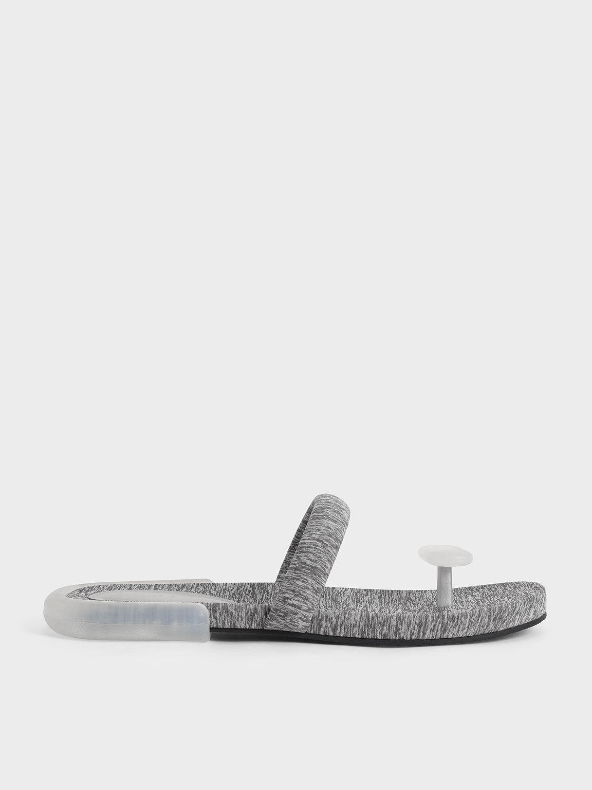Sandal Thong Electra Recycled Polyester, Light Grey, hi-res