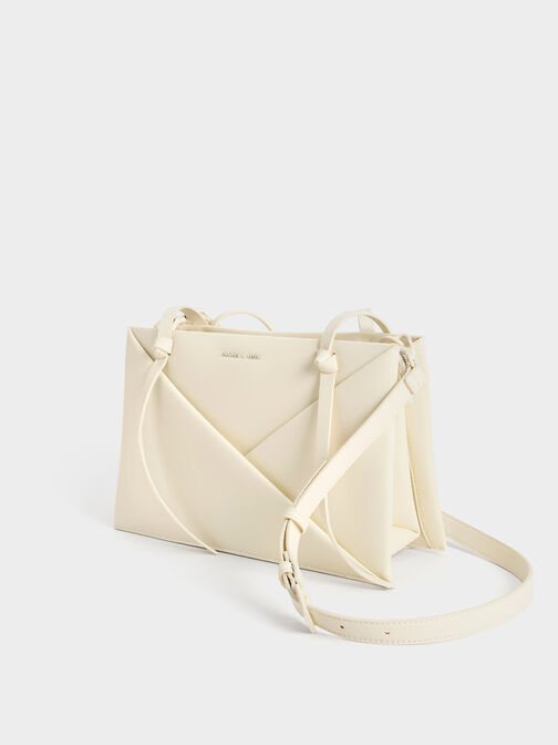 Tote Bag Midori Geometric, Cream, hi-res