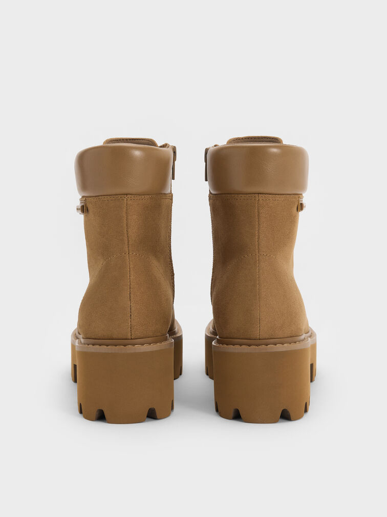 Sepatu Boots Ankle Ridged-Sole Ripley, Sand, hi-res