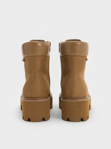 Sepatu Boots Ankle Ridged-Sole Ripley, Sand, hi-res