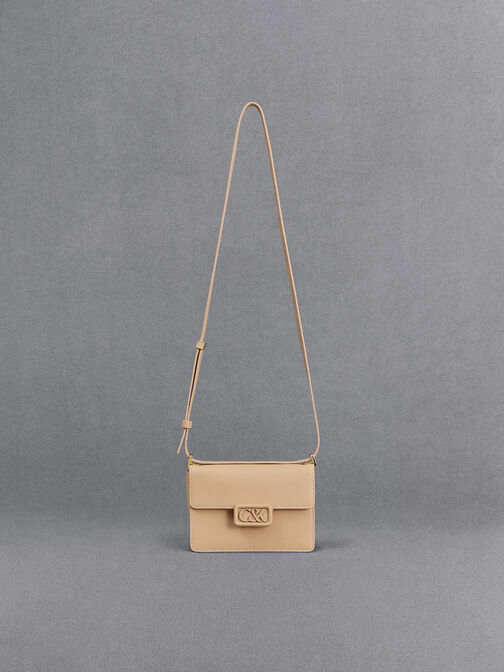 Tas Boxy Leather, Nude, hi-res