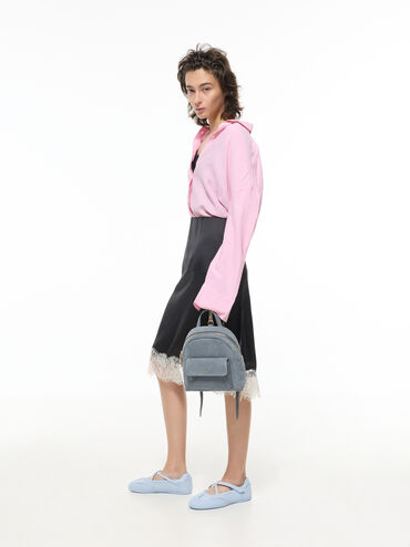 Tas Ransel Front-pocket Quilted Alva, Smoky Blue, hi-res