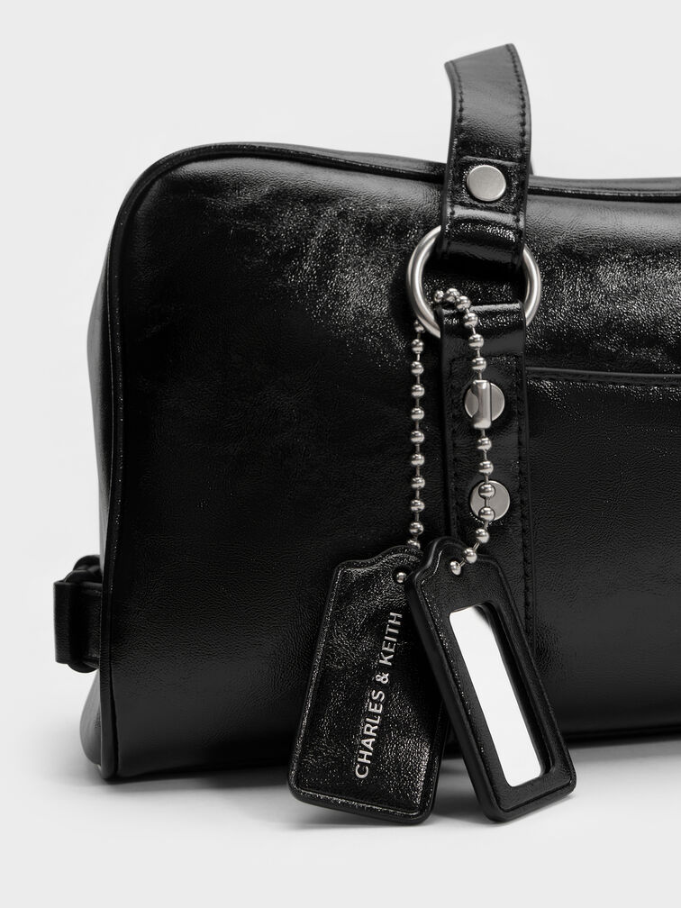 Tas Bahu Studded Tatiana, Noir, hi-res