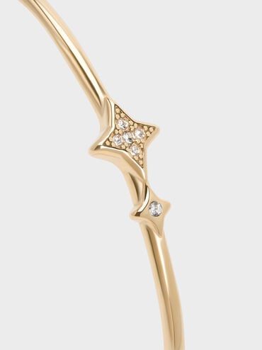Gelang Bangle Crystal Star Everest, Gold, hi-res