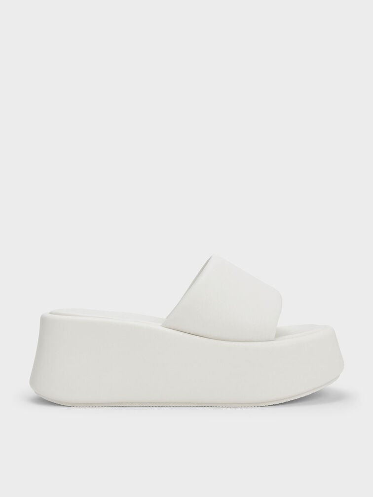 Sandal Flatform Constance, White, hi-res