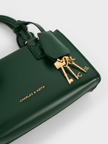 Mini Kerry Top Handle Bag, Dark Green, hi-res