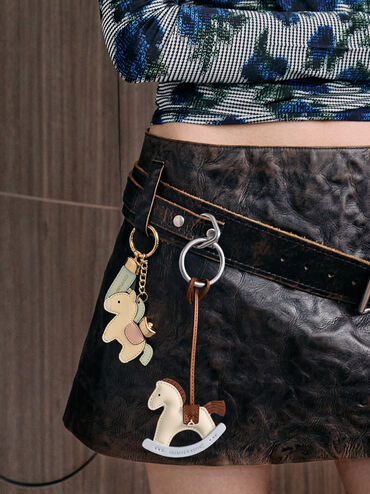 Gantungan Tas Horse Ingot Gold, Multi, hi-res