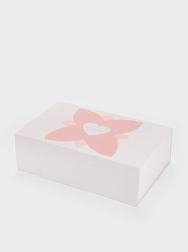 Gift Set: Flower Chain Shoulder Bag With Jewellery Set, Soft Pink, hi-res