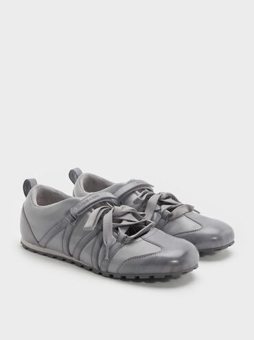 Silko Burnished Mary Jane Sneakers, Light Grey, hi-res