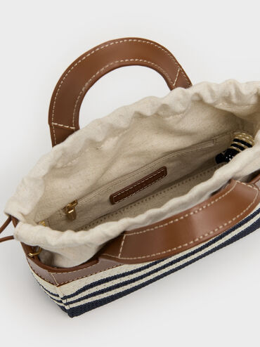 Tas Mini Knitted Striped Girls's Ida, Multi, hi-res