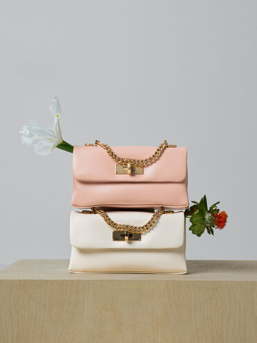 Dompet On Chain Kerry, Cream, hi-res