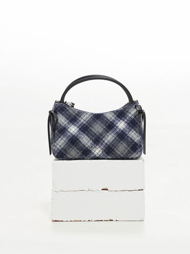 Tas Top Handle Hazel Checkered, Multi, hi-res