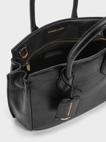 Tas Tote Ginevra, Black, hi-res