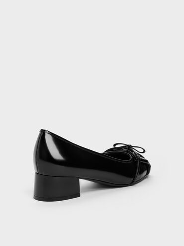 Sepatu Pumps Bettina Double-Bow, Black Box, hi-res