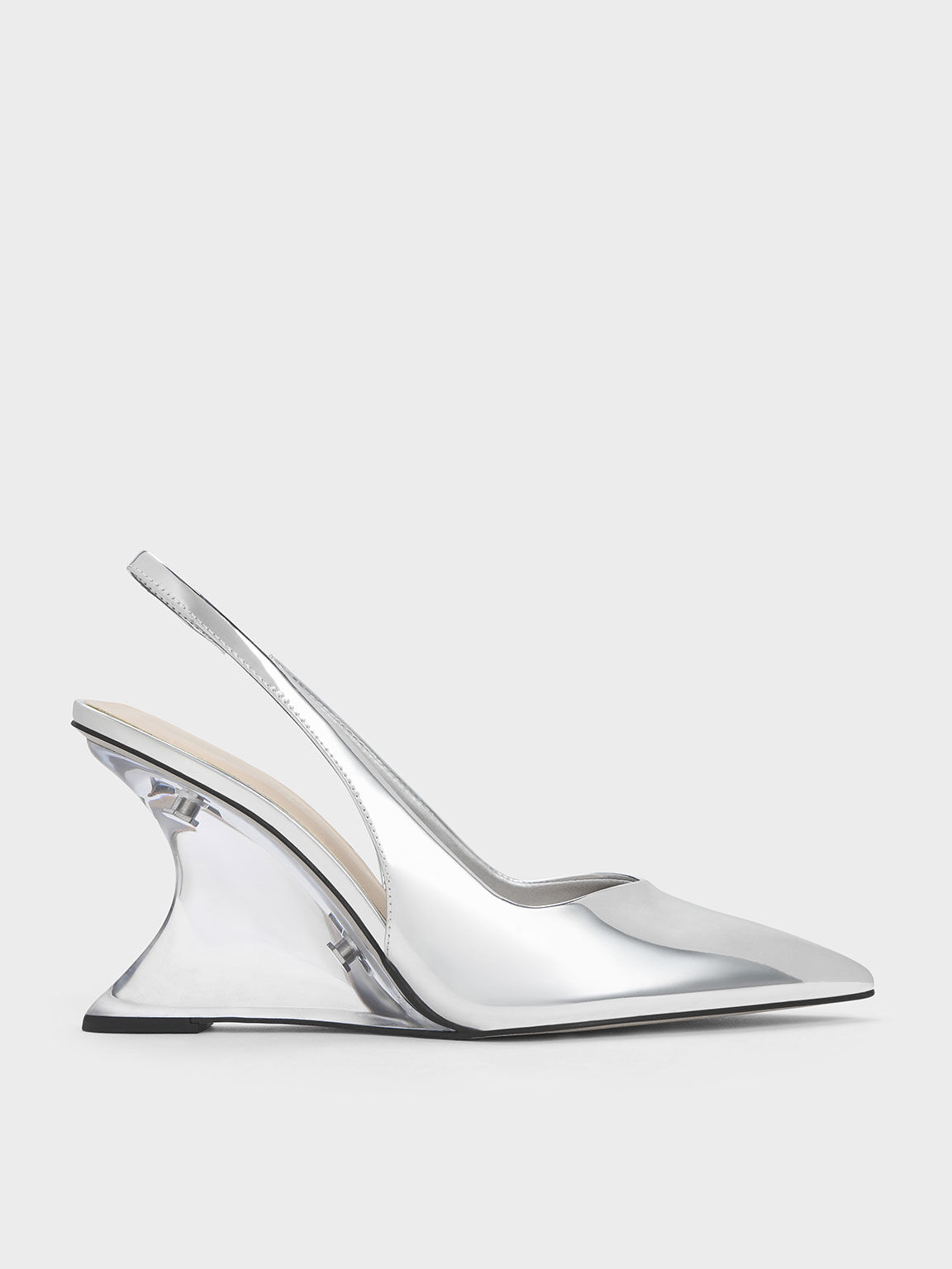 Silver 2025 metallic wedges