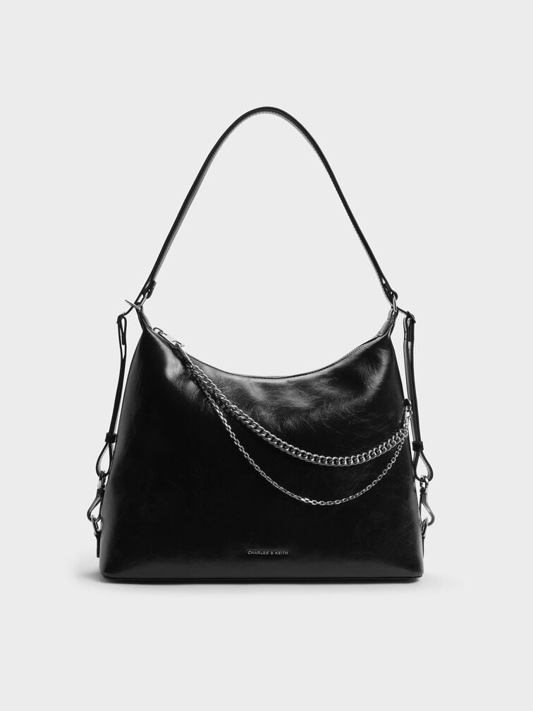 Tas Hobo Chain Atwood, Noir, hi-res