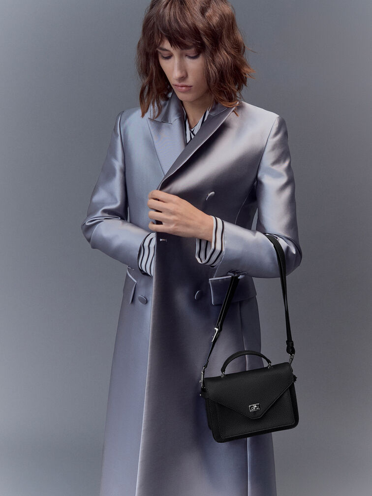 Tas Crossbody Turn-Lock Chance Mini, Noir, hi-res