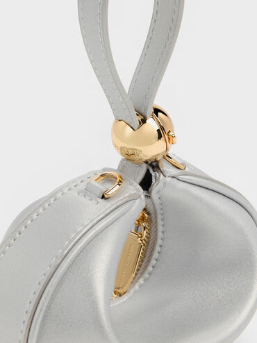 Micro Jesmyn Metallic Two-Way Bag, Silver, hi-res