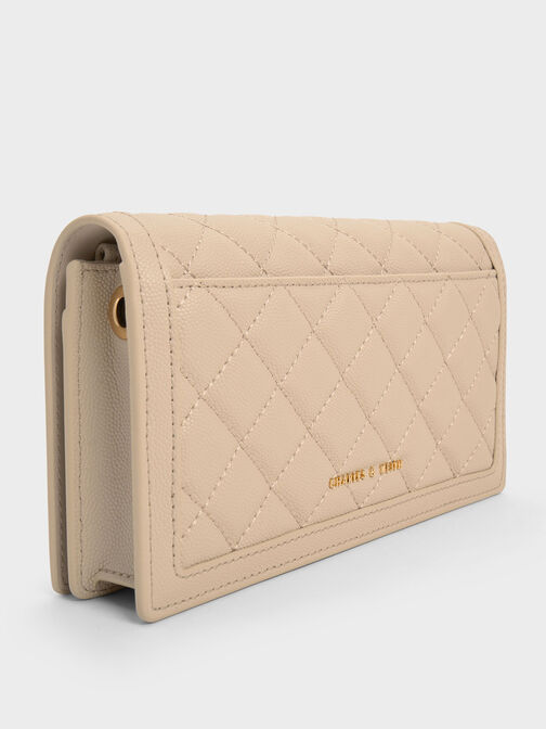Pouch Phone Micaela Quilted, Oat, hi-res