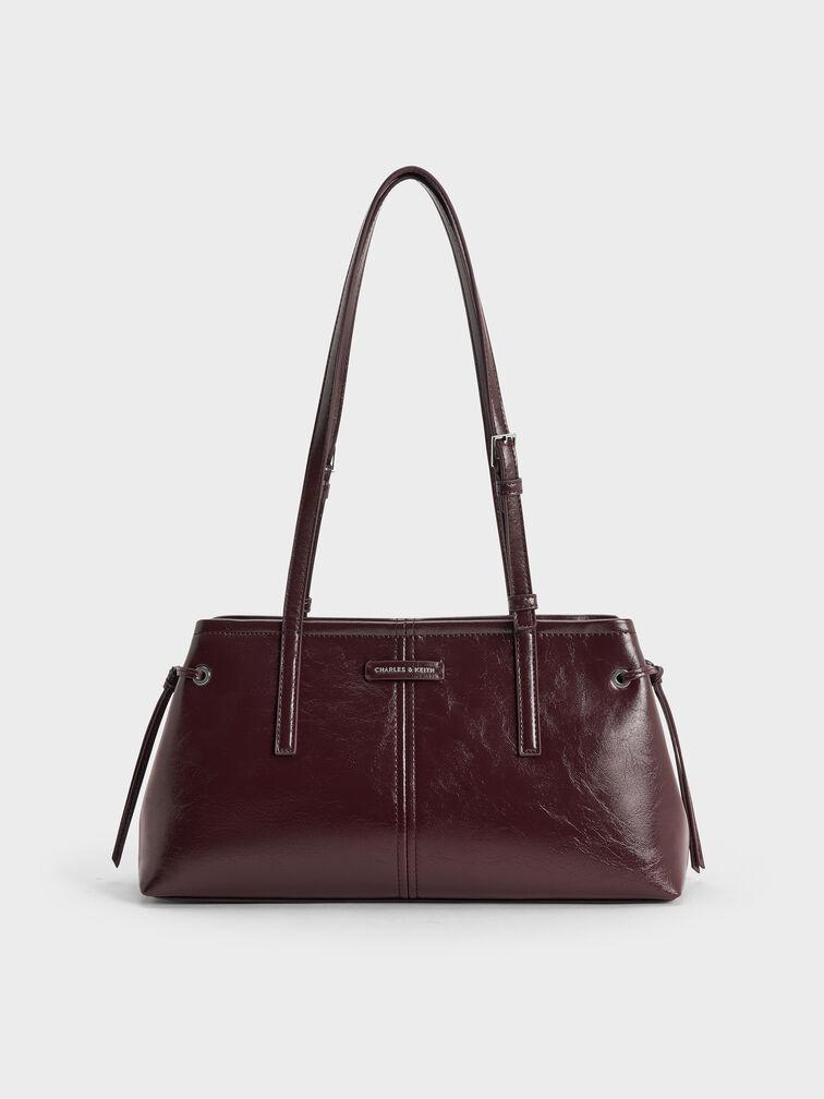 Tas Bahu Elongated-Handle Noane, Wineberry Red, hi-res
