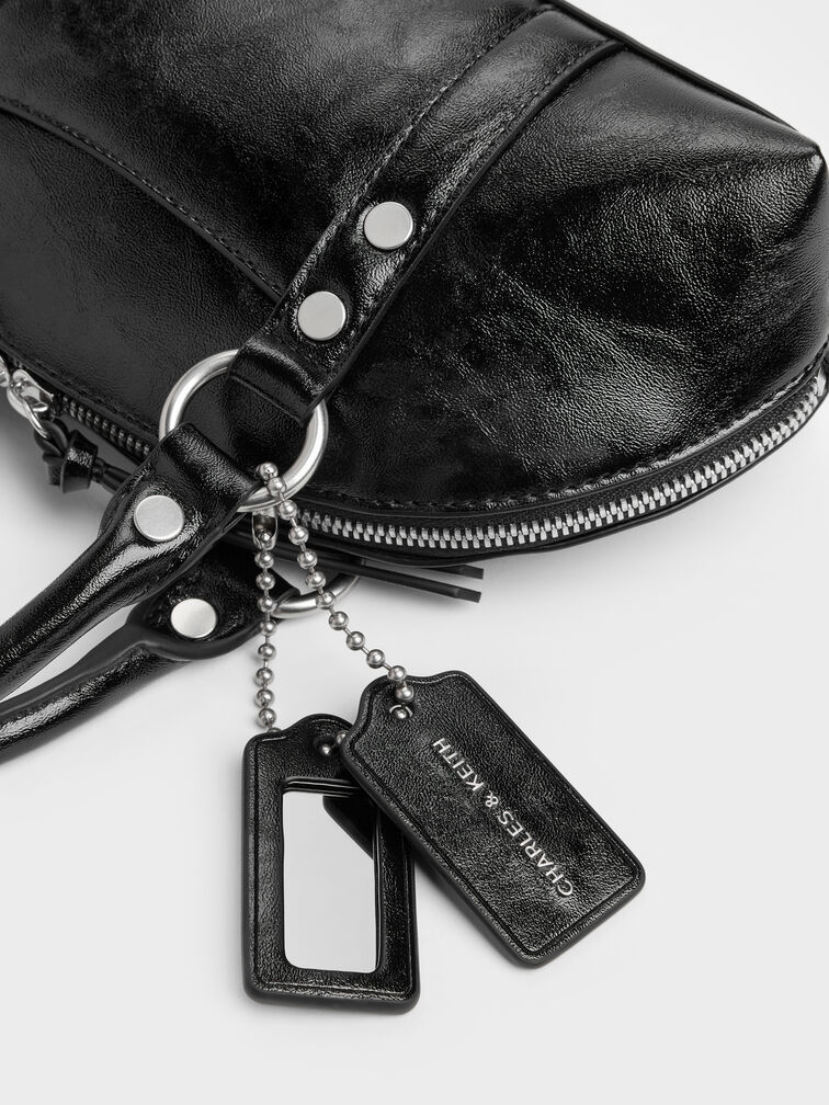 Tas Bowling Studded Tatiana, Noir, hi-res