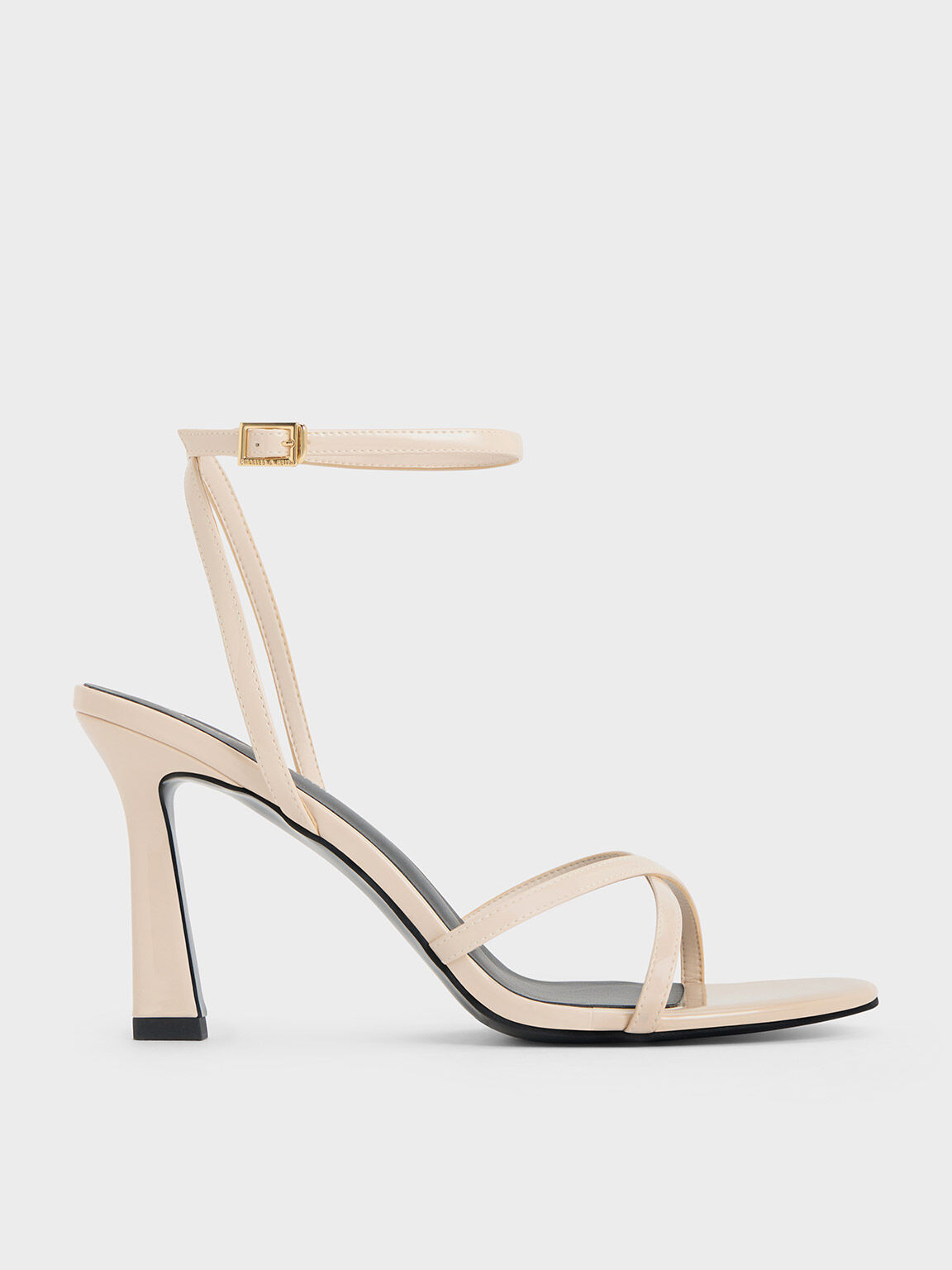 Cream high sandals hot sale