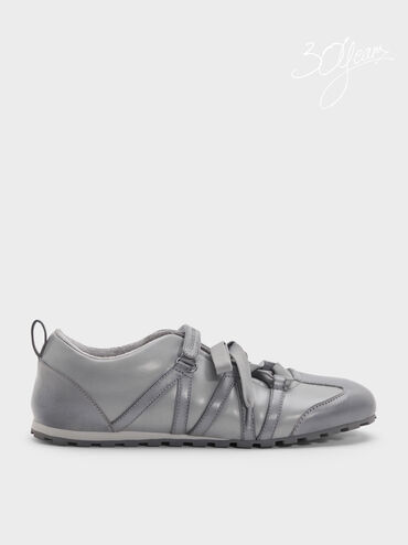 Silko Burnished Mary Jane Sneakers, Light Grey, hi-res