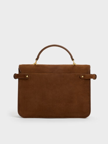 Tas Crossbody Turn-Lock Chance Mini, Pecan Brown, hi-res